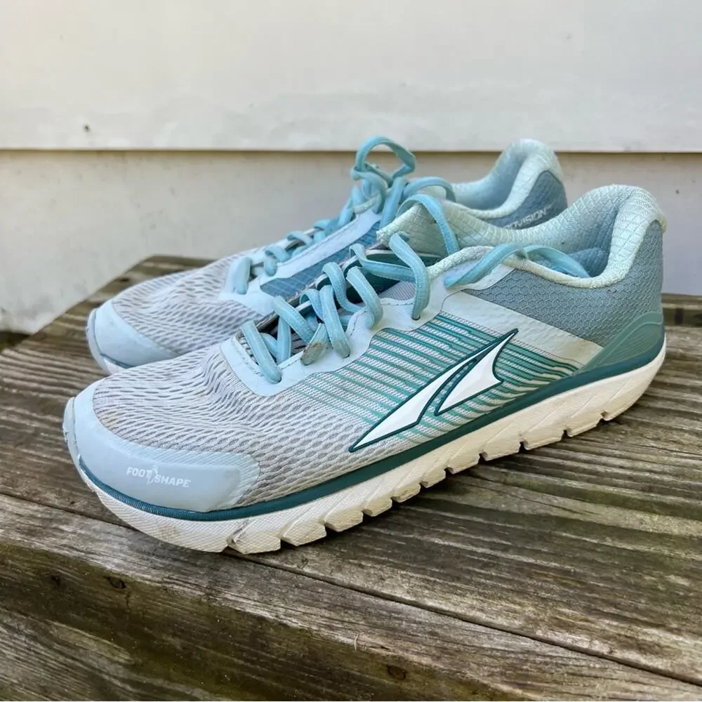 Altra Provision 4.0 Ice Blue Zero Drop Running Shoes Size 8 AL0A4QTQ416